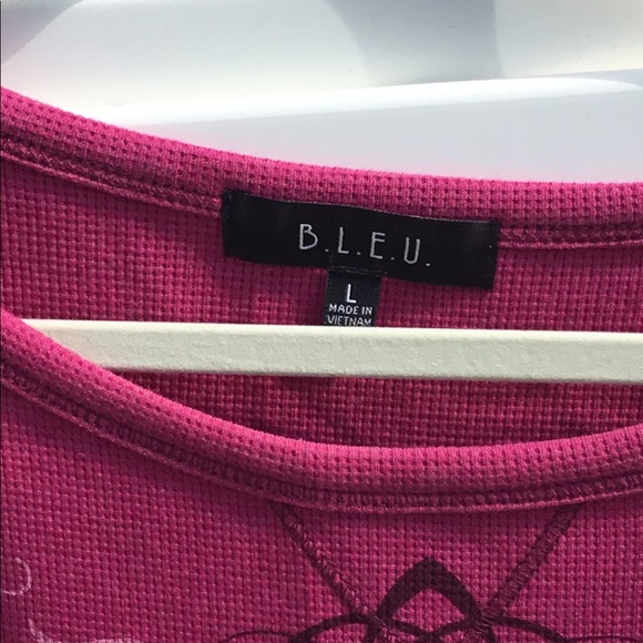 B.L.E.U Fuchsia Pullover with Long Sleeves Size L - Picture 5 of 5